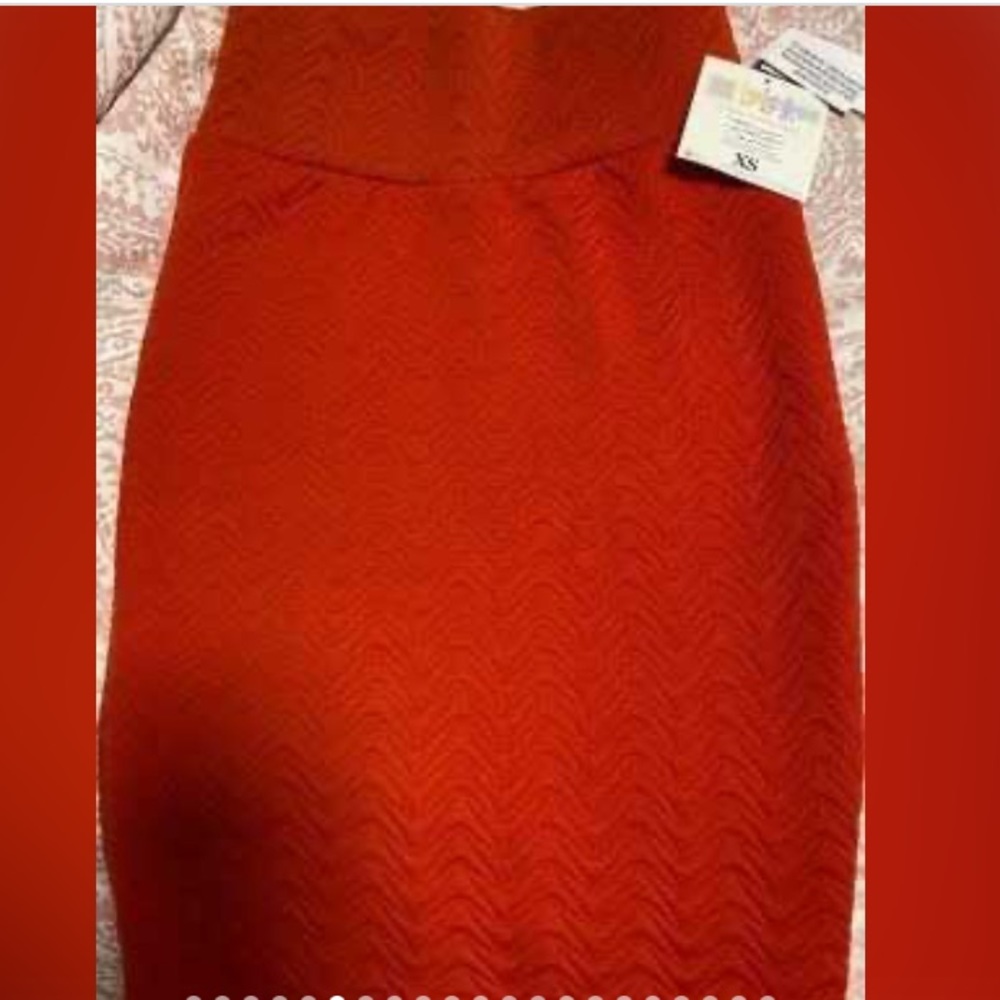 XS Burnt Orange Lularoe Cassie Skirt